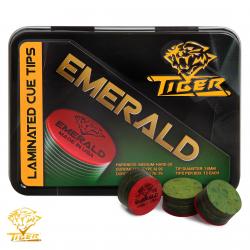 Наклейка для кия Tiger Emerald Medium/ Hard Ø13 мм 1 шт.